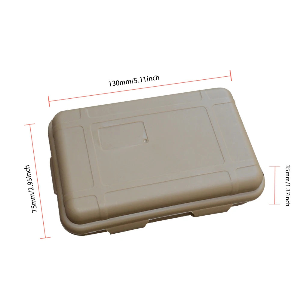 Outdoor Waterproof Survival Sealed Box Dustproof Shockproof Plastic EDC Tools Storage Container Case Holder Fishing Tackle Tools