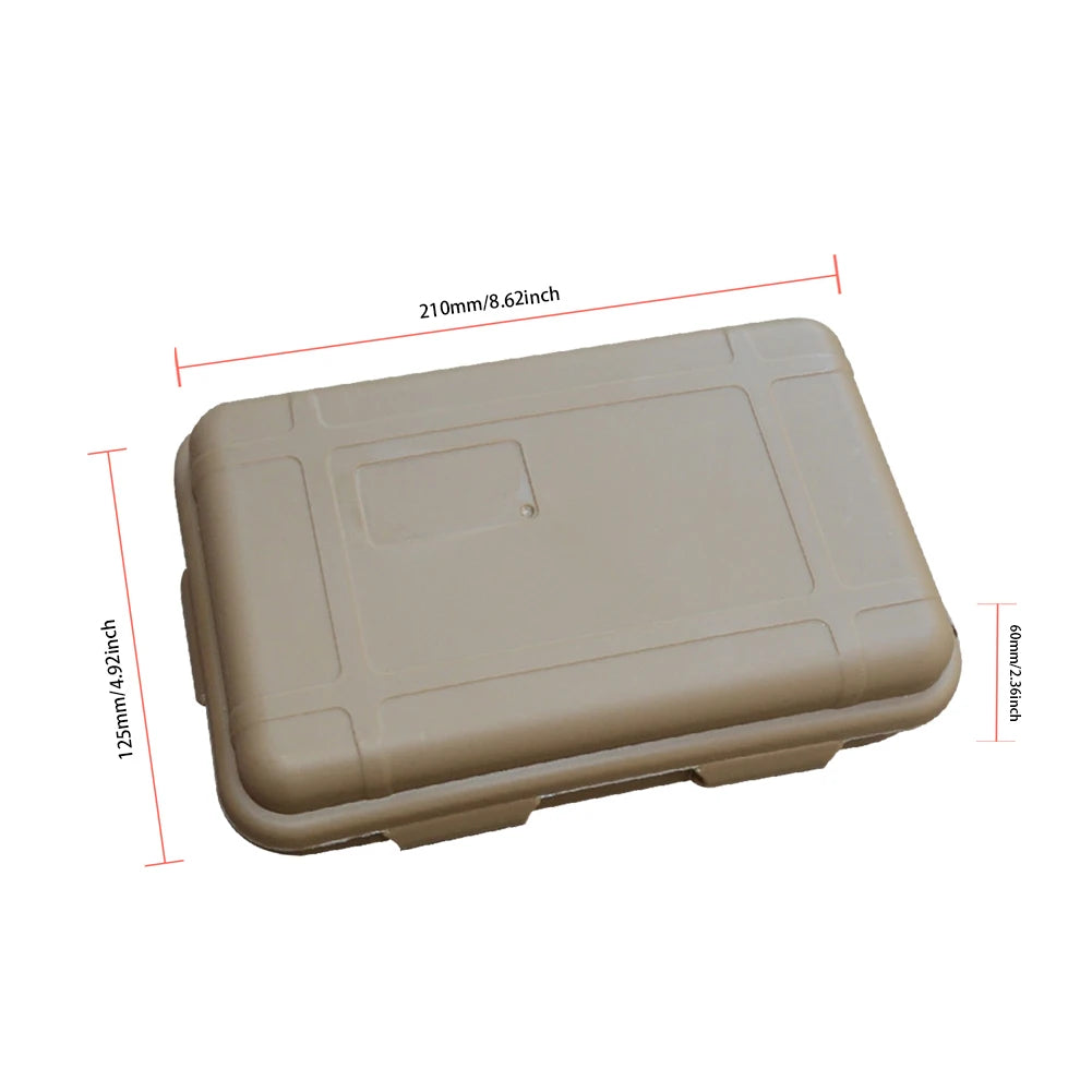 Outdoor Waterproof Survival Sealed Box Dustproof Shockproof Plastic EDC Tools Storage Container Case Holder Fishing Tackle Tools