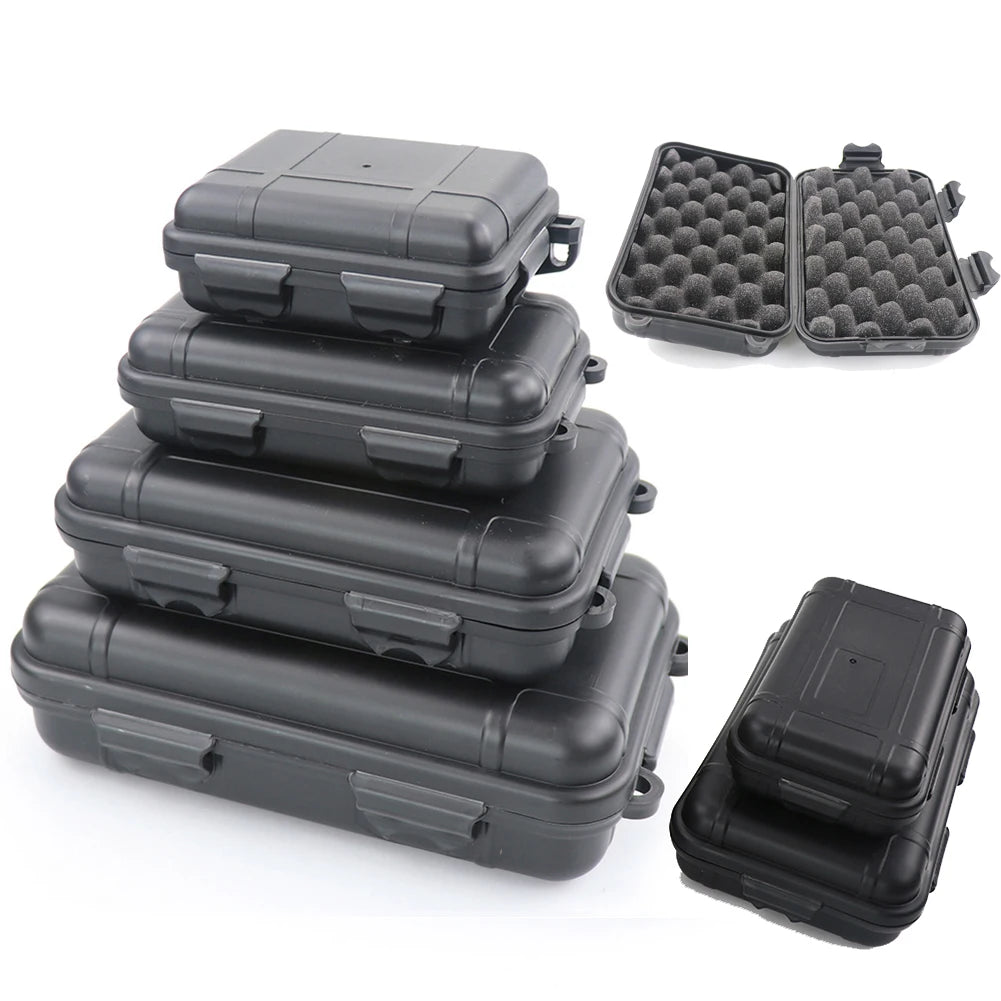 Outdoor Waterproof Survival Sealed Box Dustproof Shockproof Plastic EDC Tools Storage Container Case Holder Fishing Tackle Tools